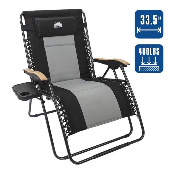 Arlmont & Co. Nanika Folding Zero Gravity Chair Camping Chair Recliner